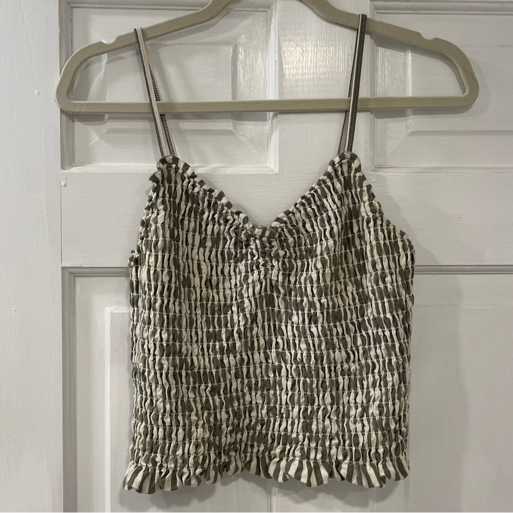 American Eagle Outfitters Smocked Tank